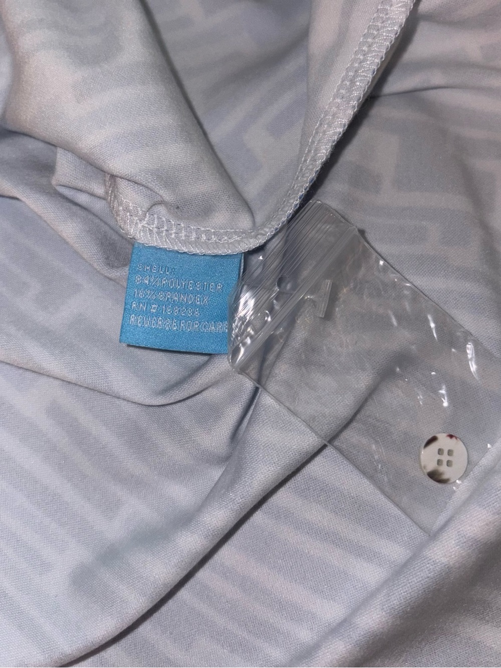 J. McLaughlin Brynn Shirt Dress NWT Small Blue Geometric Belted Catalina Cloth - Picture 5 of 5